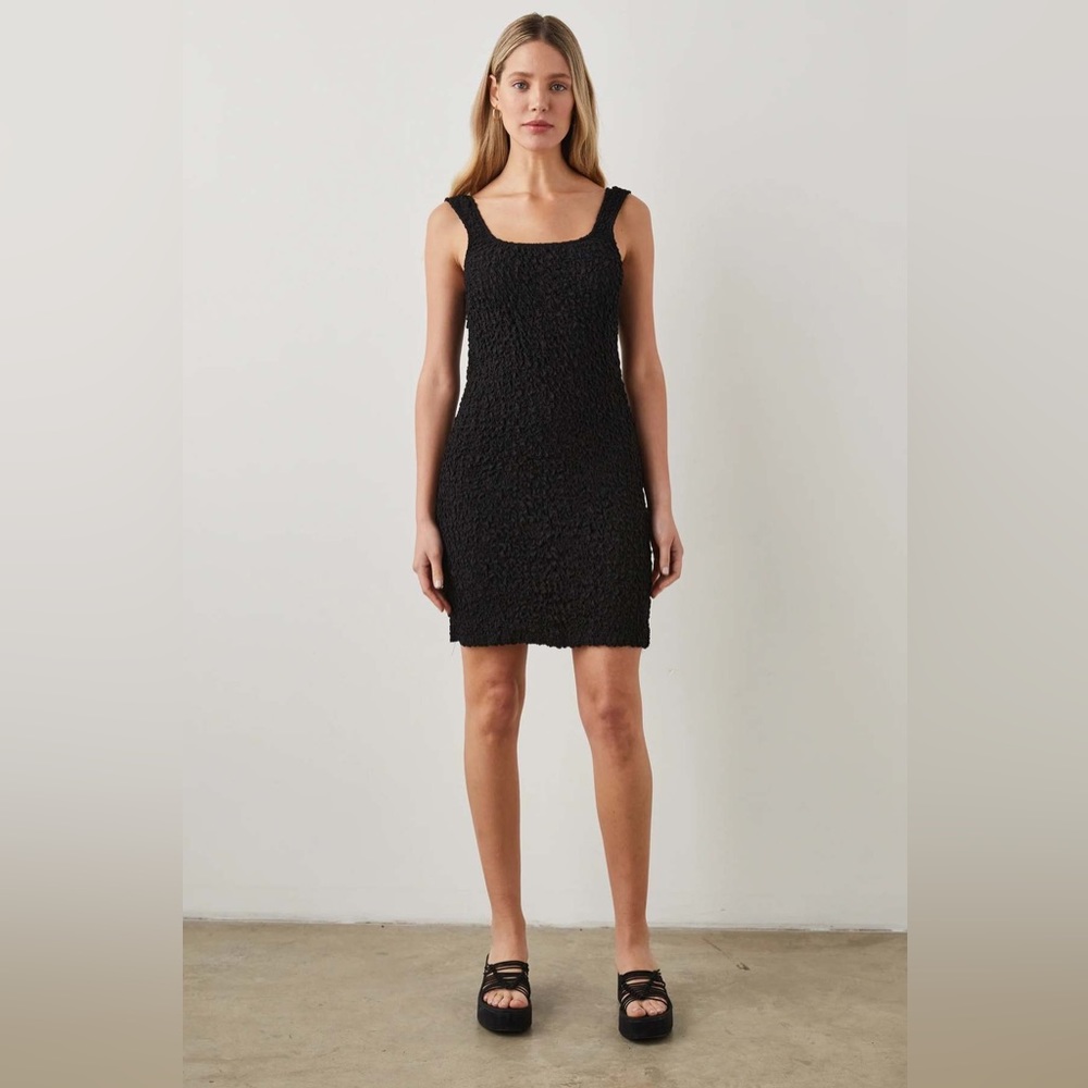Rails Julie Sheath Dress Textured Black M